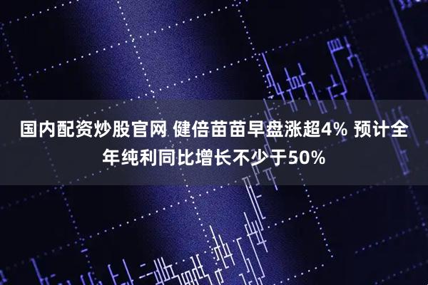 国内配资炒股官网 健倍苗苗早盘涨超4% 预计全年纯利同比增长不少于50%