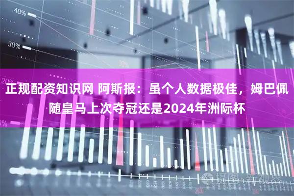 正规配资知识网 阿斯报：虽个人数据极佳，姆巴佩随皇马上次夺冠还是2024年洲际杯